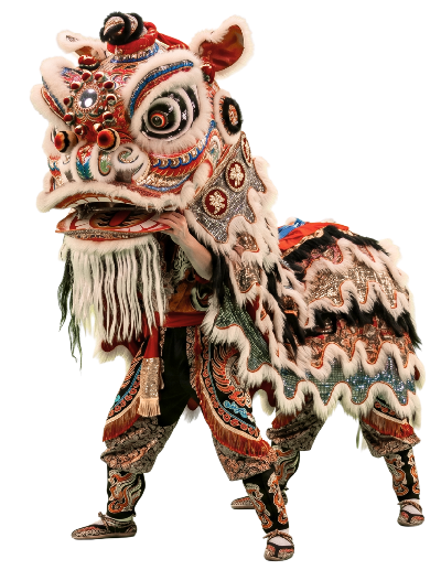 Un Leon de la danza tradicional China: La danza del Leon
